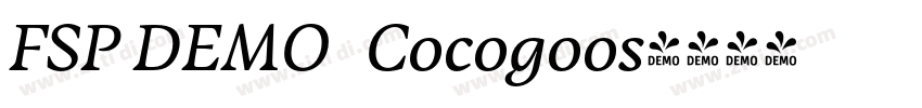 FSP DEMO   Cocogoos字体转换
